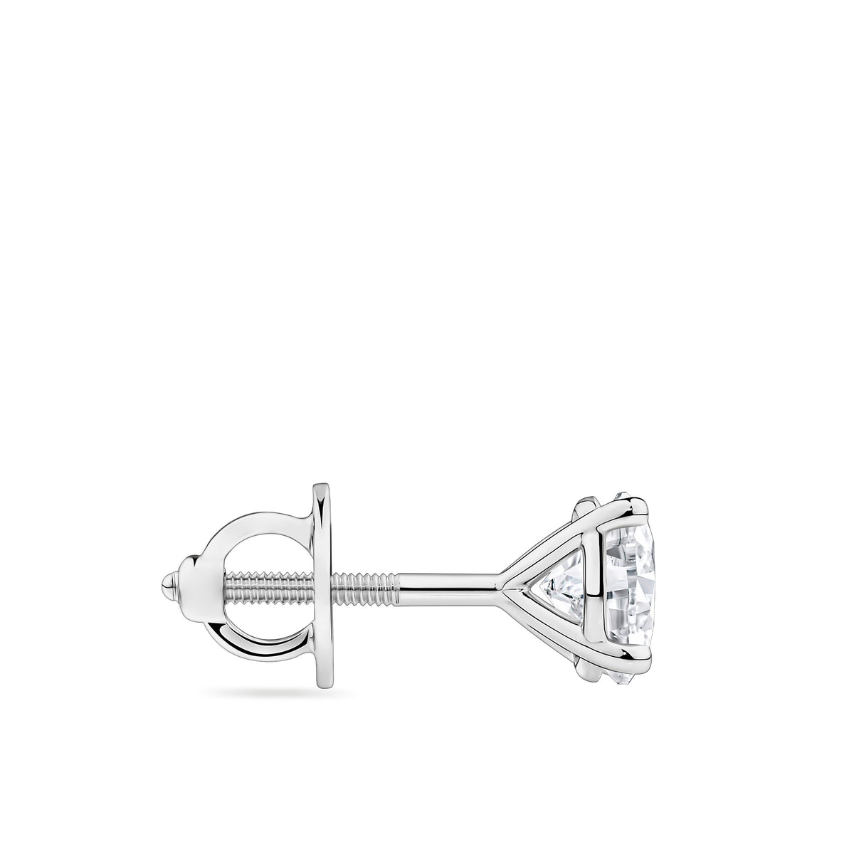 1.50ct TW Diamond Solitaire Earrings in 18ct White Gold