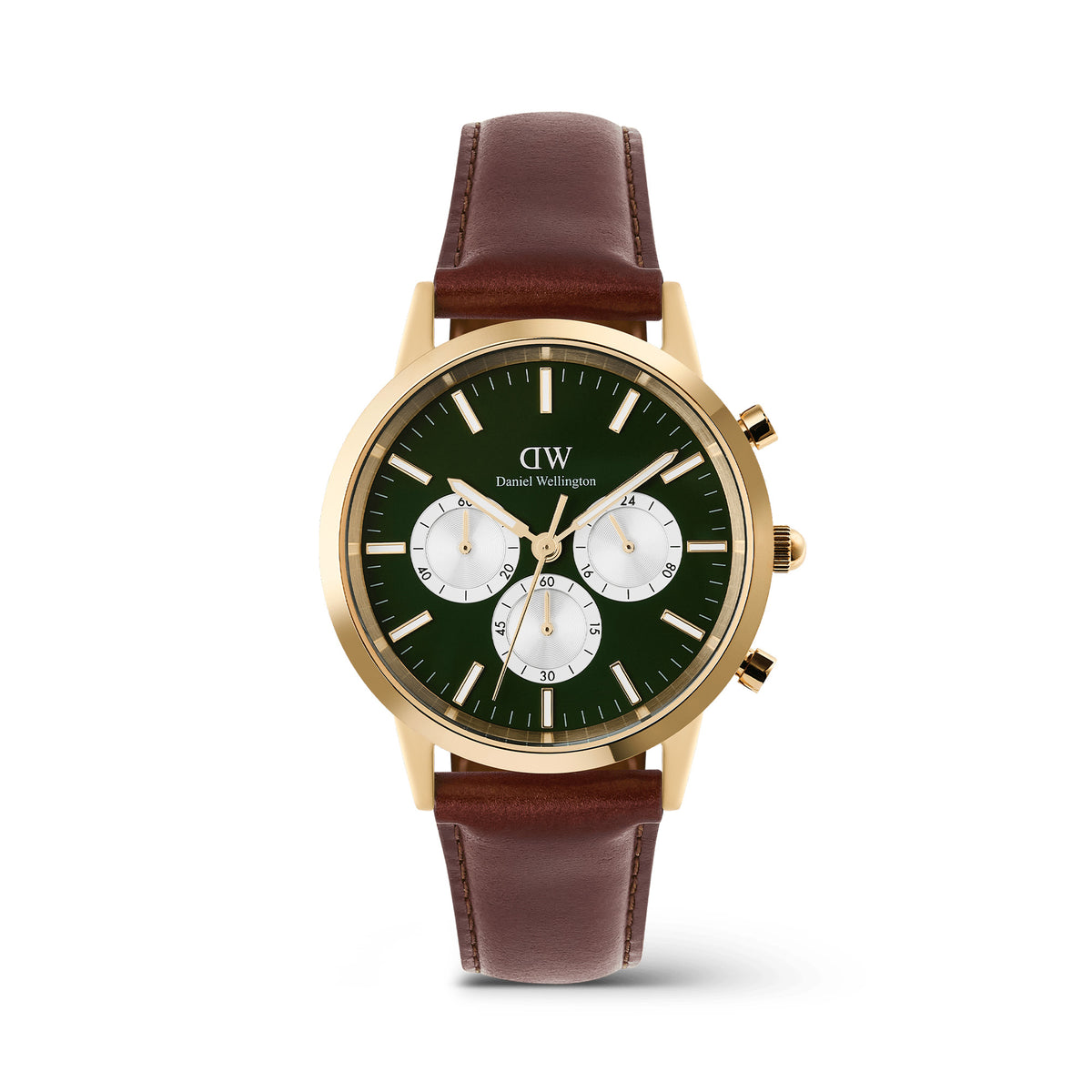 Daniel Wellington Iconic Chronograph  St Mawes Emerald Panda Gold