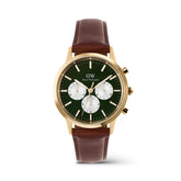 Daniel Wellington Iconic Chronograph  St Mawes Emerald Panda Gold