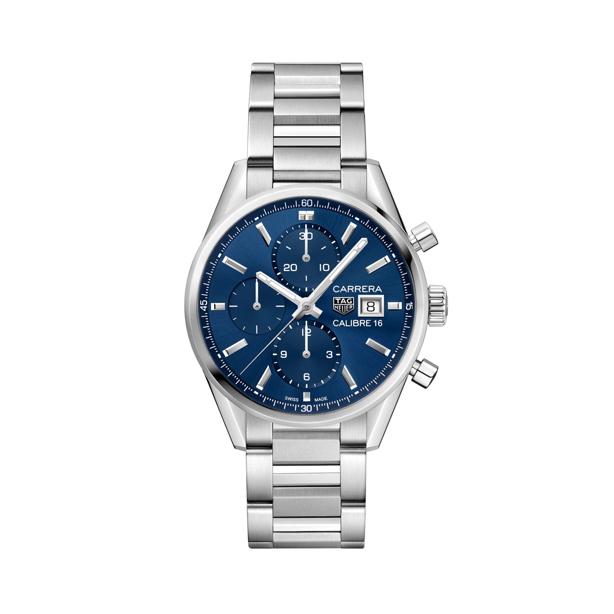 TAG Heuer Carrera Men's 43mm Stainless Steel Automatic Chronograph Watch CBK2112.BA0715
