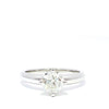 1.00ct TDW Diamond Solitaire Ring in 18ct White Gold
