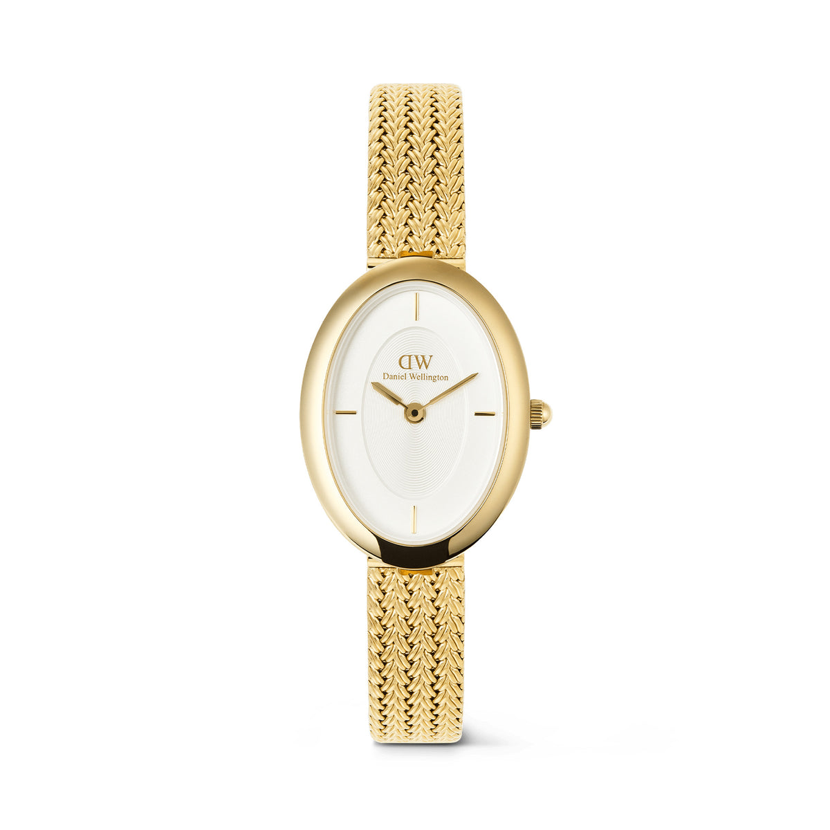 Daniel Wellington Juliette Braided Mesh White Sunray Gold