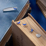 Bluebird of Happiness Children's Stud Earrings in Sterling Silver