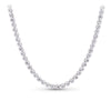 8.00ct TW Lab-Grown Diamond Tennis Necklace in 18ct White Gold