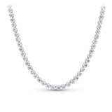 8.00ct TW Lab-Grown Diamond Tennis Necklace in 18ct White Gold