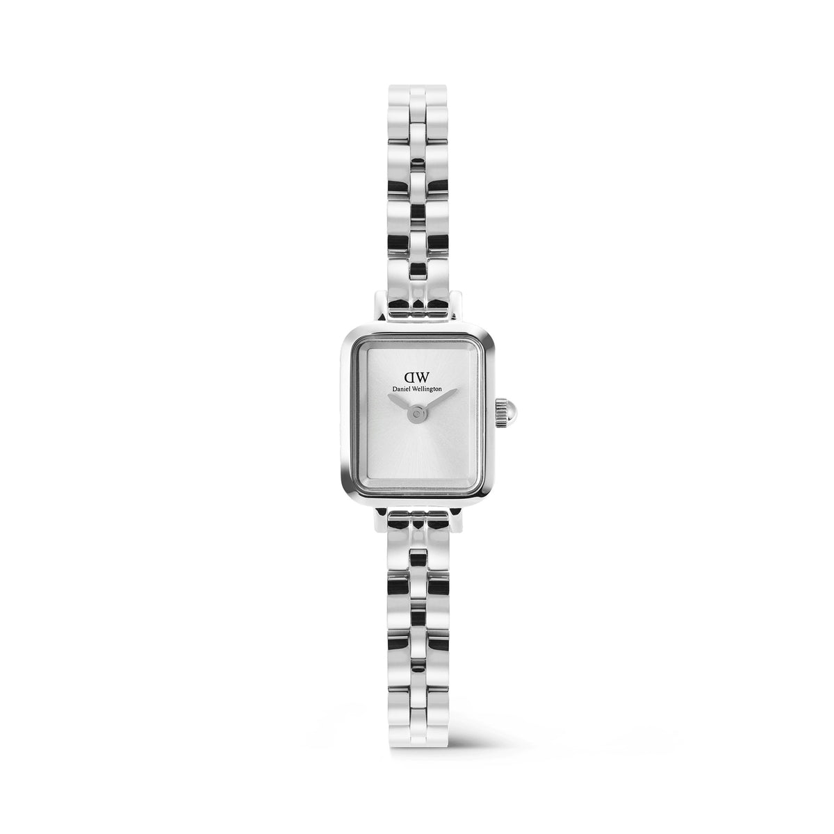 Daniel Wellington Quadro Mini Arch 3-link White Sunray Silver