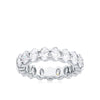 Everlasting 3.80ct TW Oval Lab-Grown Diamond Full Eternity Wedding Band in 18ct White Gold