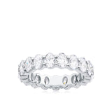 Everlasting 3.80ct TW Oval Lab-Grown Diamond Full Eternity Wedding Band in 18ct White Gold