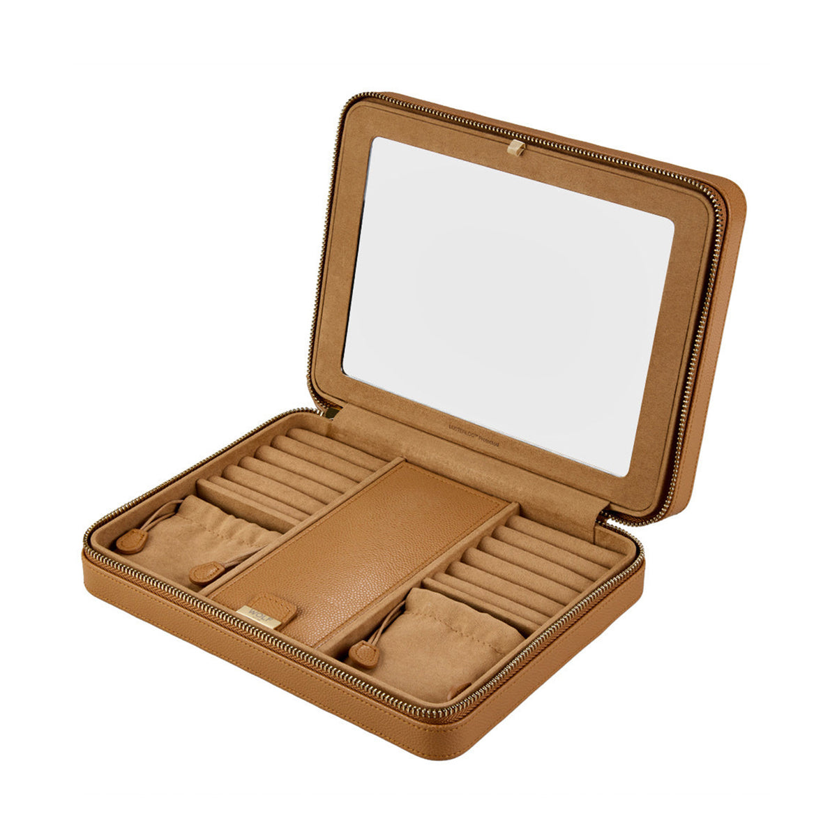 WOLF Lauren Large Zip Case Caramel 347507