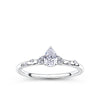 Everlasting Promise 0.33ct TW Pear Lab-Grown Diamond Ring in 9ct White Gold