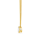 Cubic Zirconia Pendant in 9ct Yellow Gold