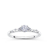 Everlasting Promise 0.33ct TW Round Brilliant Lab-Grown Diamond Ring in 9ct White Gold