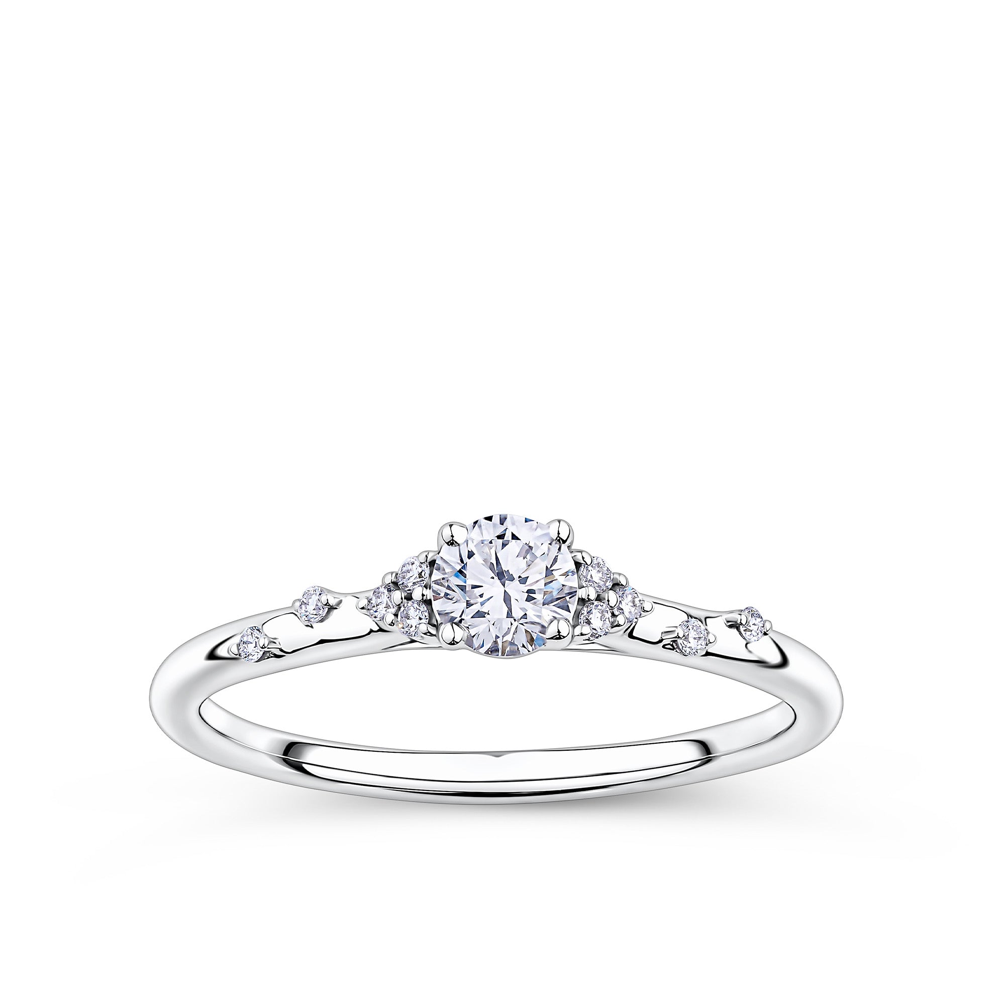 Everlasting Promise 0.33ct TW Round Brilliant Lab-Grown Diamond Ring in 9ct White Gold