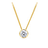 Cubic Zirconia Pendant in 9ct Yellow Gold