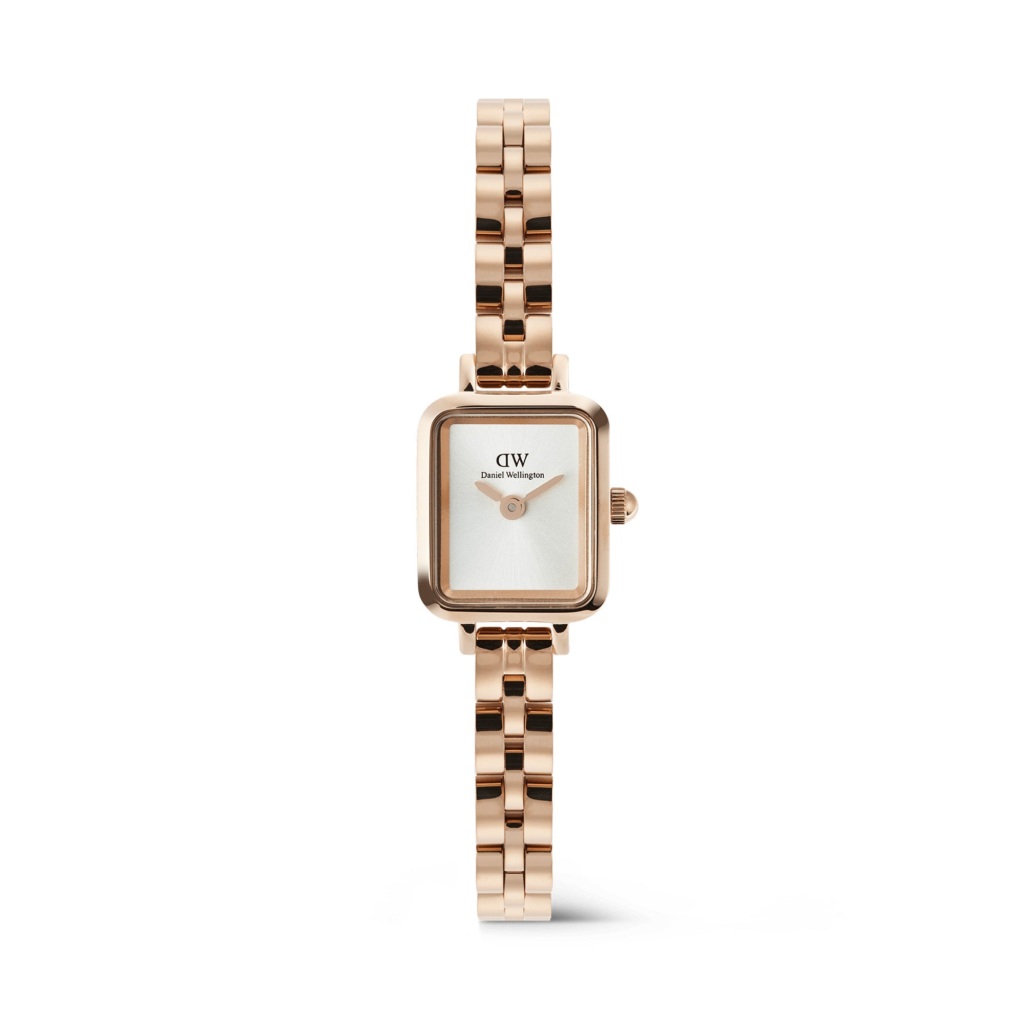 Daniel Wellington Quadro Mini Arch 3-link White Sunray Rose Gold