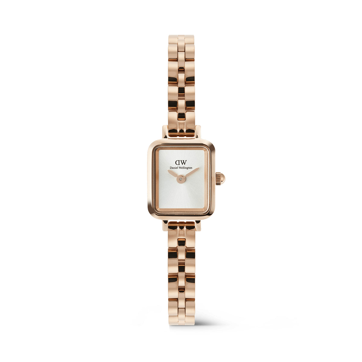 Daniel Wellington Quadro Mini Arch 3-link White Sunray Rose Gold