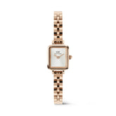 Daniel Wellington Quadro Mini Arch 3-link White Sunray Rose Gold