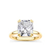 5.30ct Cushion Cut Diamond Solitaire Engagement Ring in 18ct Yellow Gold
