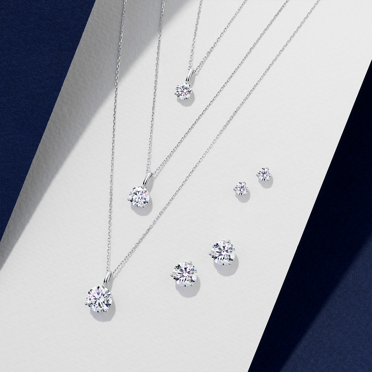 1.00ct TW Lab Grown Diamond Earrings in 18ct White Gold