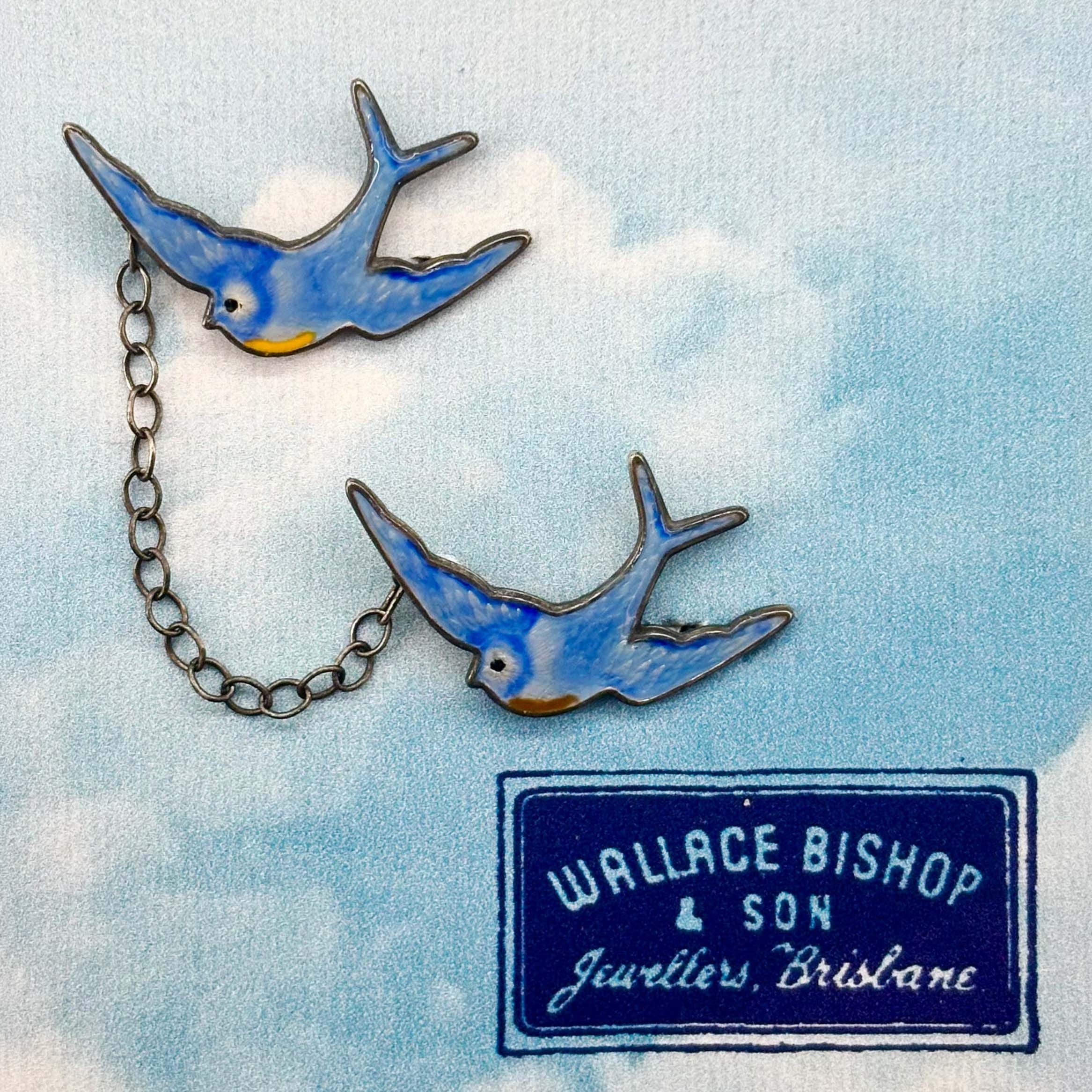Bluebird of Happiness Brooch in Sterling Silver – Wallace Bishop