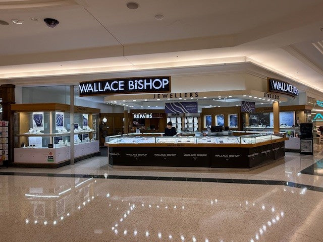 Wallace Bishop store interior inside a shopping centre