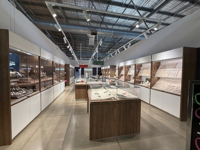 Wallace Bishop store interior inside a shopping centre