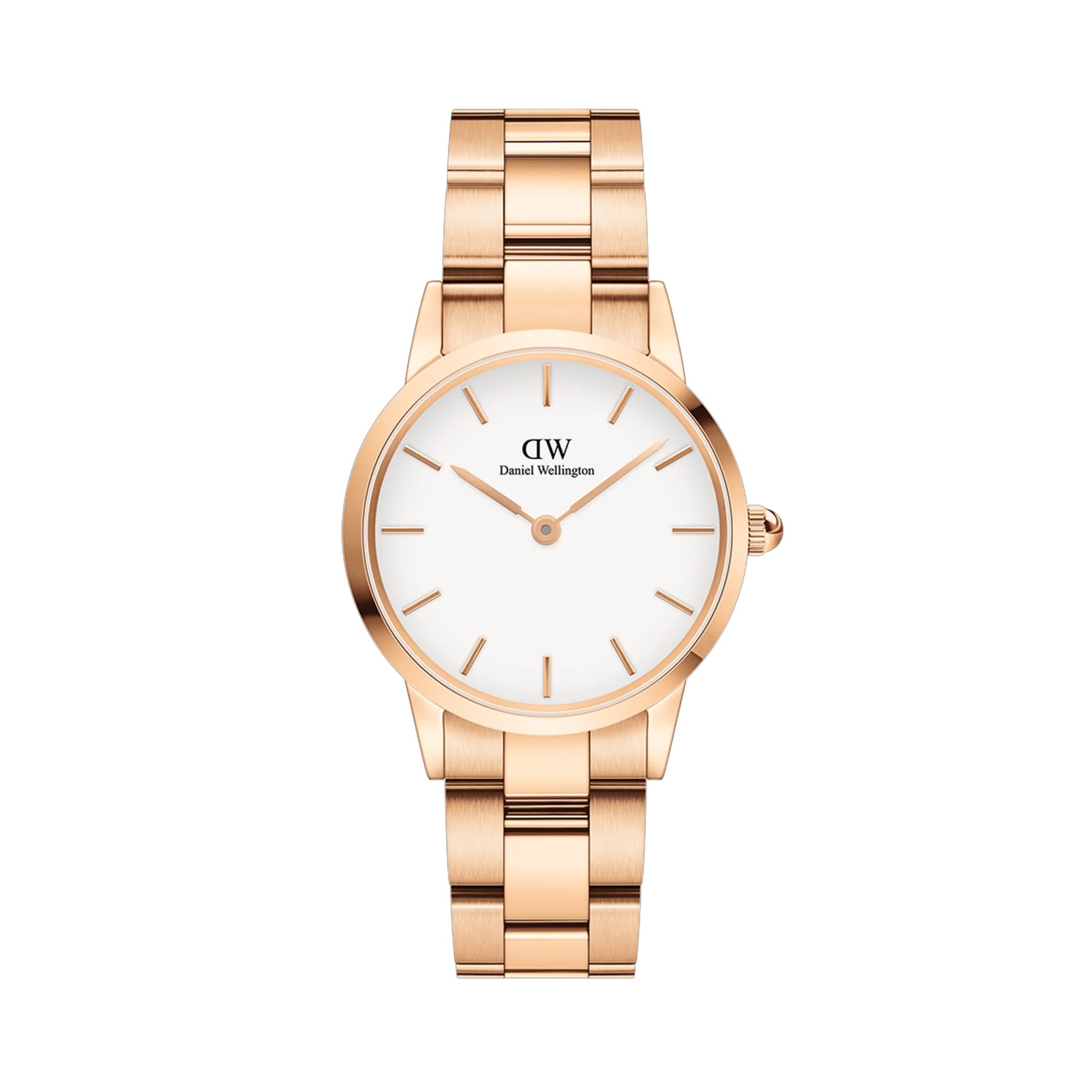 Daniel Wellington Iconic Link 32 Rose Gold & White Watch