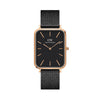 Daniel Wellington Quadro 29X36.5 Pressed Ashfield Rose Gold & Black Watch