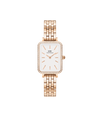 Daniel Wellington Quadro 20x26 Bezel 5-Link White & Rose Gold Watch