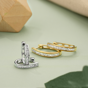 Half ring 2025 earrings gold