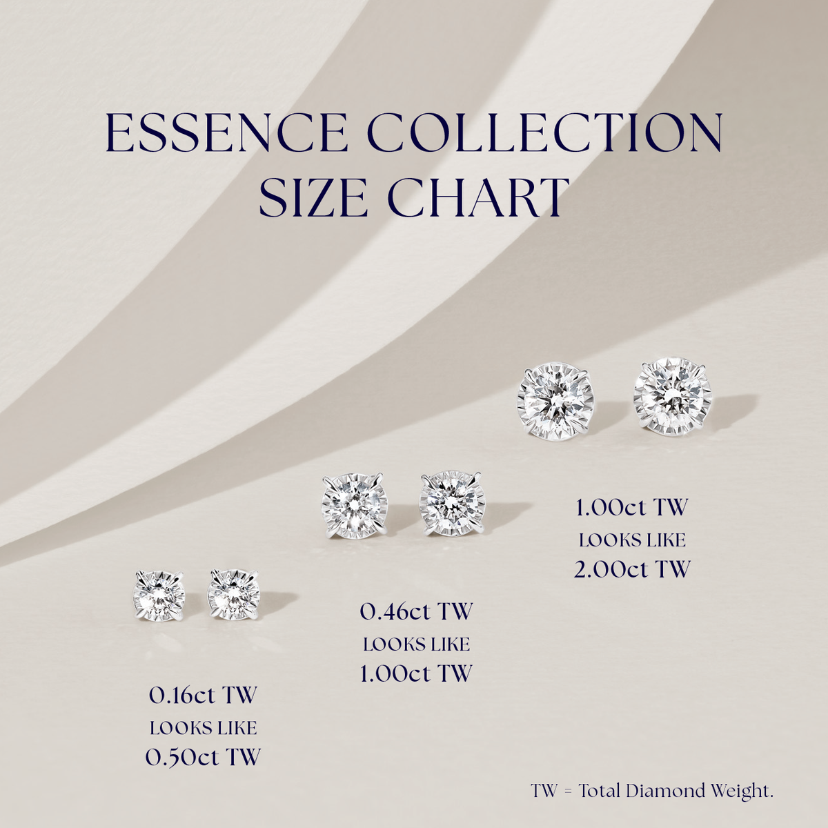 1.00ct TW Diamond Solitaire Earrings in 9ct White Gold