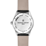 Frederique Constant Classic Automatic Men's 40mm Watch FC-303MC5B6 shown from the back, featuring the case back that houses the FC-303 automatic movement. The construction supports reliable, battery-free performance.
