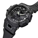Casio G-SHOCK GBA900-1A analogue digital sport watch with black resin band, fitness tracking features, and shock-resistant design.