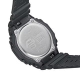 Casio G-SHOCK GMA-S2100-1A analogue digital watch with black resin band, octagonal bezel, and slim shock-resistant design.