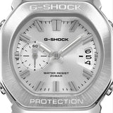 Close-up of the dial on the Casio G-SHOCK 2500 Series Quartz Men’s Watch GMC2500-1A8, 46.7mm case. The small seconds subdial, date window and parallel-line hands are shown in detail.