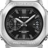 Close-up of the dial on the Casio G-SHOCK 2500 Series Quartz Men’s Watch GMC2500-1A, 46.7mm case. The small seconds subdial, date window and parallel-line hands are shown in detail.