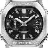 Close-up of the dial on the Casio G-SHOCK 2500 Series Quartz Men’s Watch GMC2500D-1A, 46.7mm case. The small seconds subdial, date window and parallel-line hands are shown in detail.