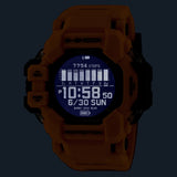Casio G-Shock GPRH1000-9D front view showcasing the backlight LCD Screen