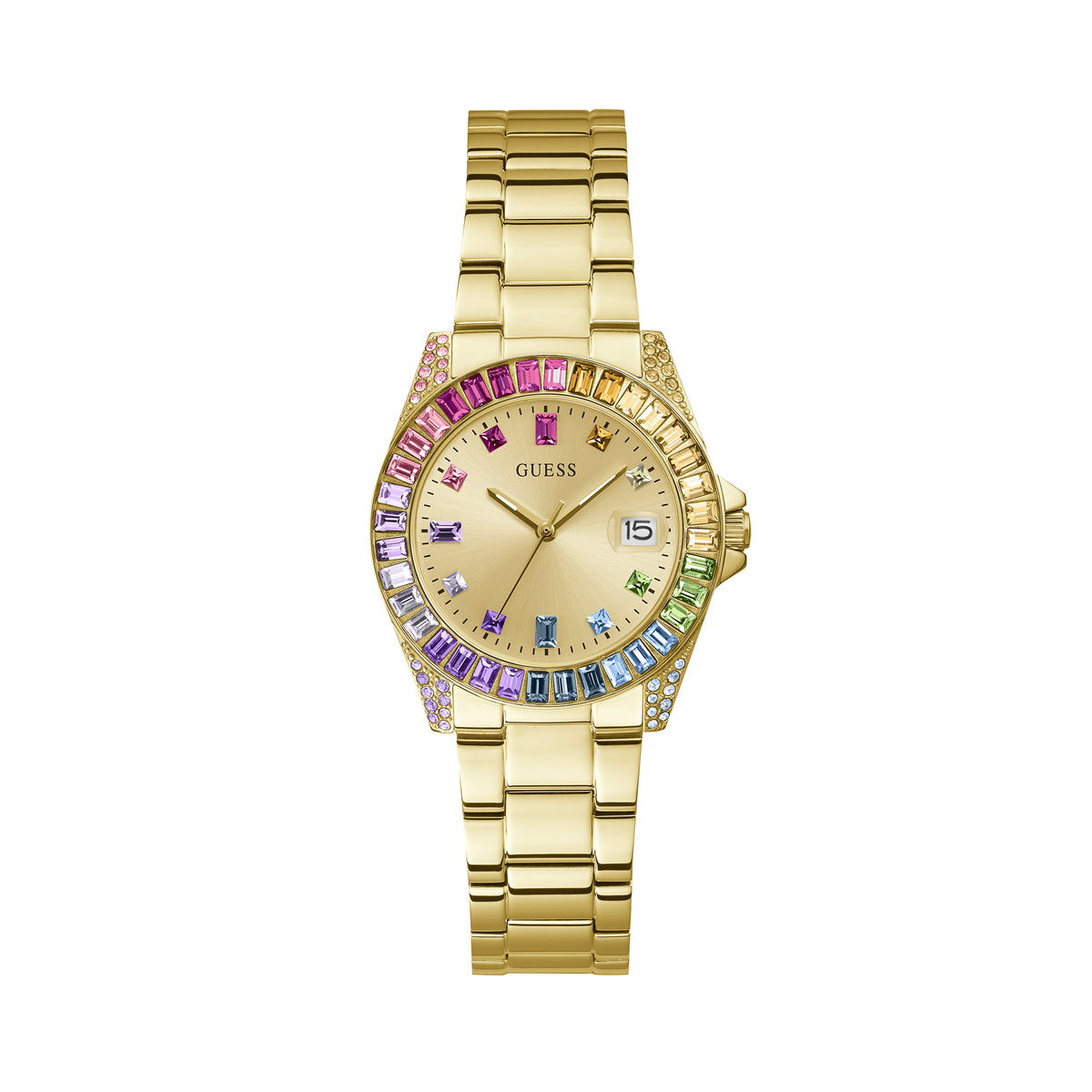 Guess Women's 34mm Opaline Multi Crystal Quartz Watch GW0475L3