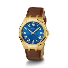 Guess Men's 42mm Brown Gold Tone Quartz Watch GW0663G2