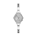 Guess Women's 28mm Silver Audrey Glitz Hexagonal Quartz Watch GW0680L1