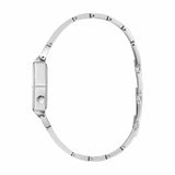 Guess Women's 28mm Silver Audrey Glitz Hexagonal Quartz Watch GW0680L1