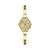 Guess Women's 28mm Gold Audrey Glitz Hexagonal Quartz Watch GW0680L2