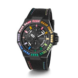 Guess Unisex 45mm Black Energy Multi Crystal Quartz Watch GW0701G1