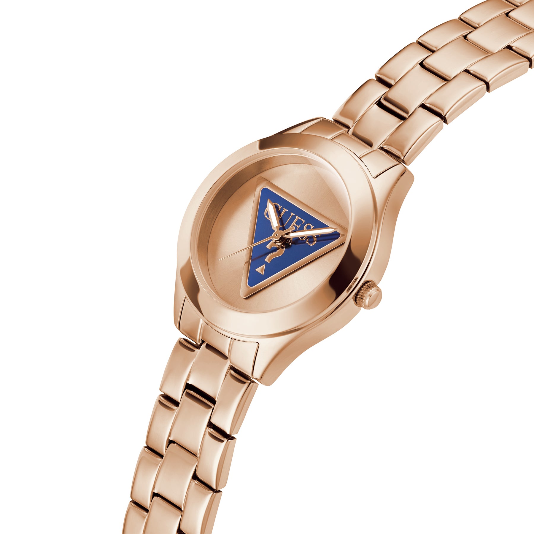 Guess Women's 34mm Rose Gold Tri Plaque Quartz Watch GW0675L3