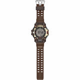 Full band view of the Casio G-SHOCK Solar Men's Watch GW-9500MH-5, 53mm case, showing the brown bio-based resin band in its entirety. The band's durable construction is designed for rugged, everyday use.