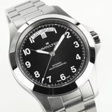 Hamilton H64475131 Khaki Field King Auto Black Dial Arabic Numerals Day-Date Display at 12 O'Clock