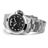 Hamilton Khaki Field King 40mm Stainless Steel Case Crown Guards Luminous Syringe Hands H64475131