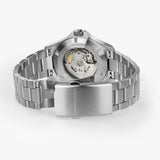 Stainless steel EasyClick bracelet of Hamilton Khaki Field King H64475160 showing brushed and polished three-row link finishing