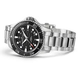 Hamilton Khaki Navy Scuba Auto 40mm Watch H82415130 shows a 13mm case thickness with a screw-down crown for secure water resistance. The stainless steel case is finished to withstand the demands of a dive-influenced tool watch.